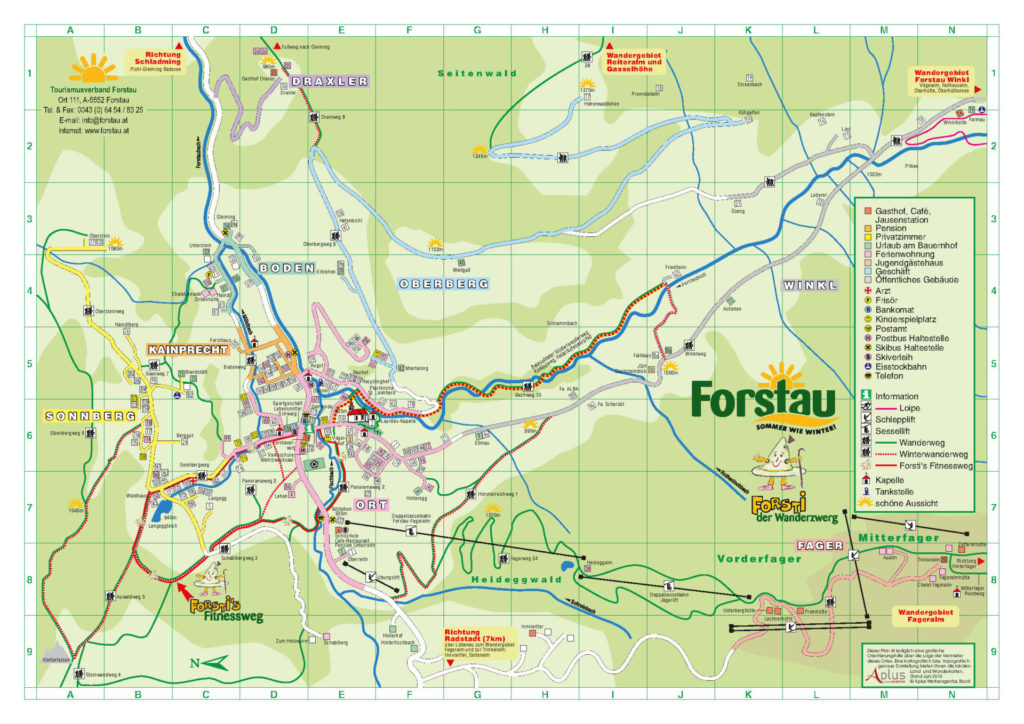 Forstau Ortsplan 2018